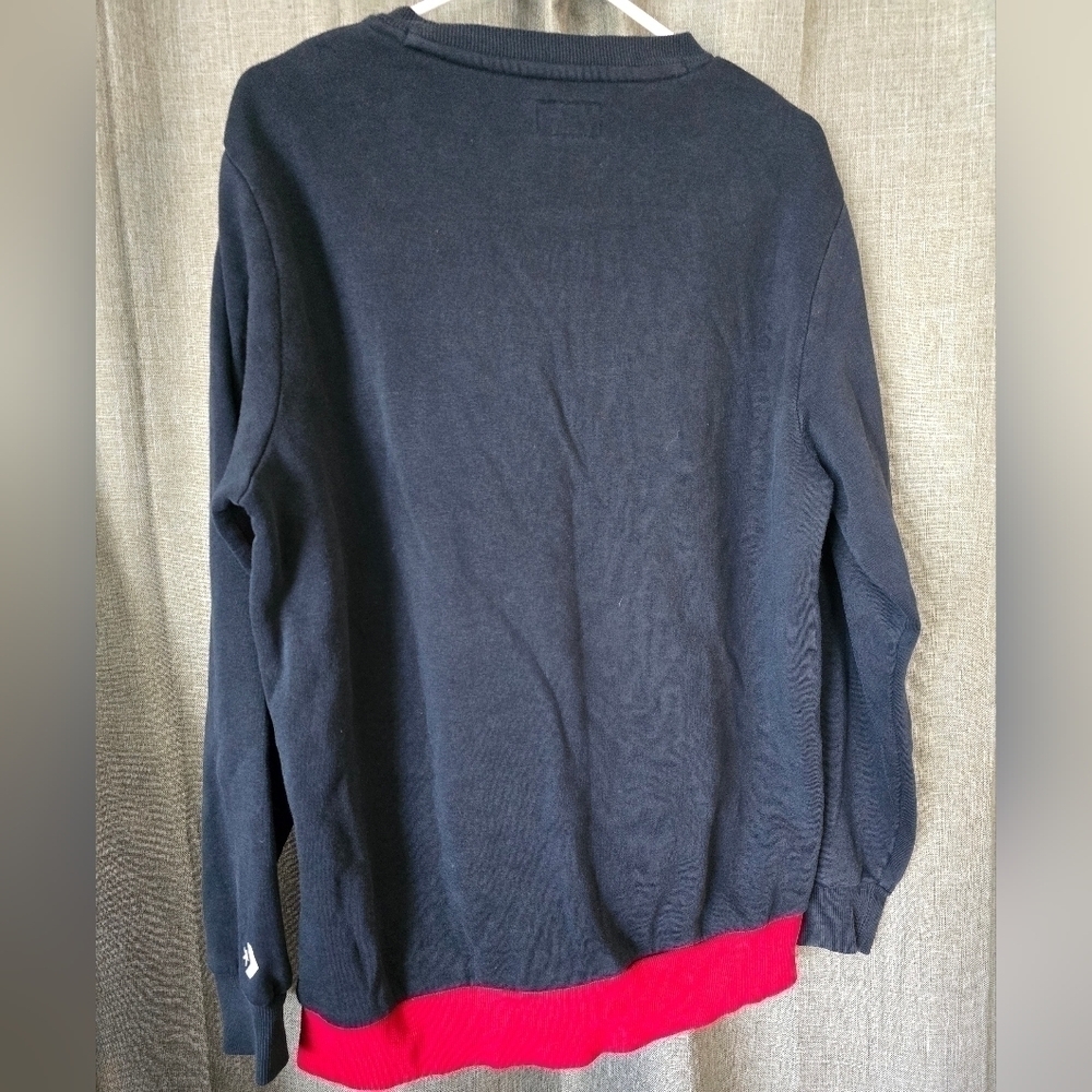 Converse Colorblock Logo Crewneck Sweatshirt- Mens Size M - Picture 2 of 5